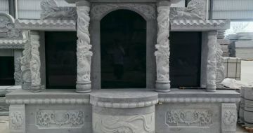 南昌 芝麻灰高档墓碑，土墓，可定制