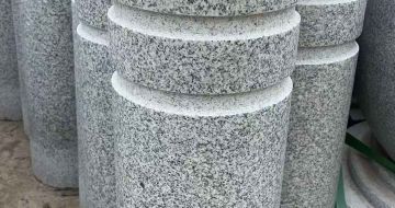 南昌 芝麻白花岗岩挡车柱、隔离柱多少钱