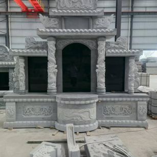 南昌 芝麻灰高档墓碑，土墓，可定制
