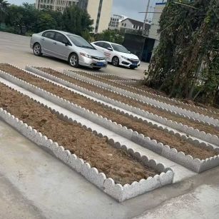 南昌 花边石、花围石、花园石安装效果