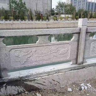 南昌 芙蓉白大花桥梁、河道，石材栏杆、围栏、护栏