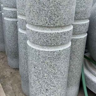 南昌 芝麻白花岗岩挡车柱、隔离柱多少钱