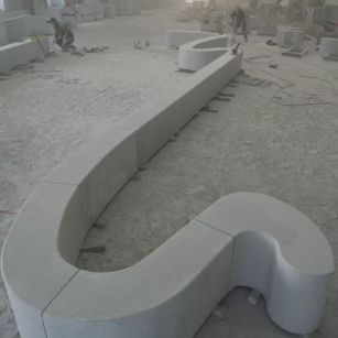 南昌 花岗岩整石坐凳拼装