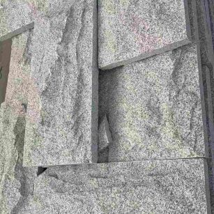 南昌 芝麻白自然面花岗岩成品板