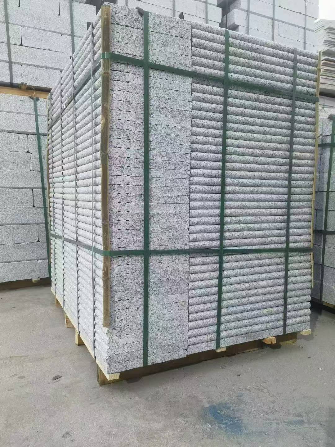 南昌 芙蓉白3公分厚磨圆边、拉槽，楼梯踏步