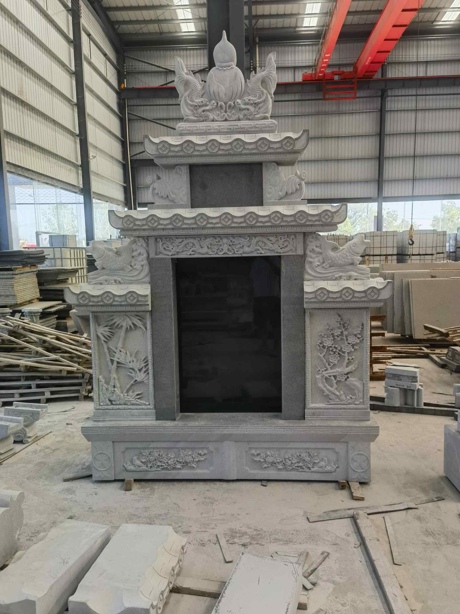 南昌 芝麻灰高档墓碑、土墓，一套也支持定做