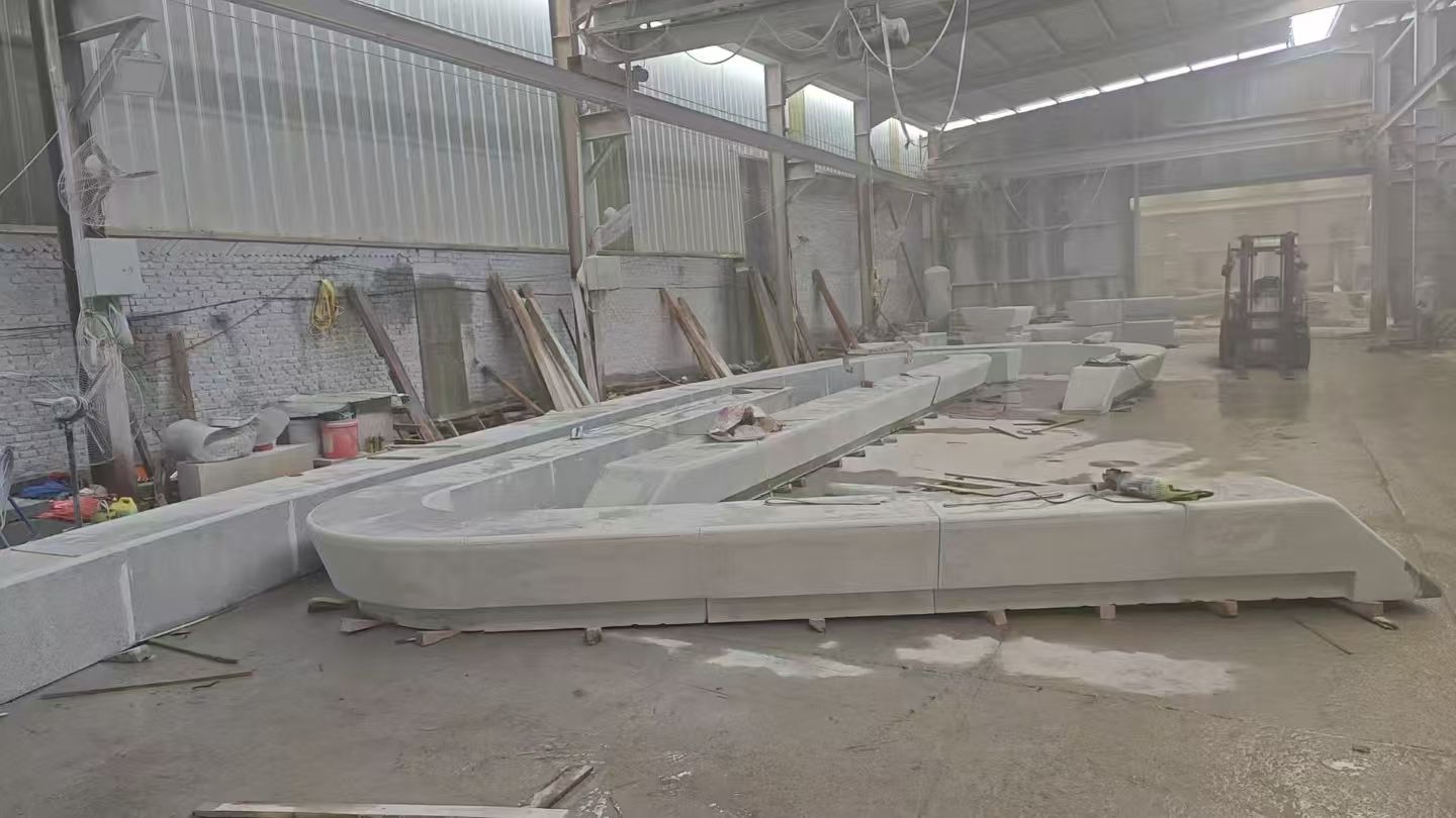 南昌 花岗岩整石坐凳拼装